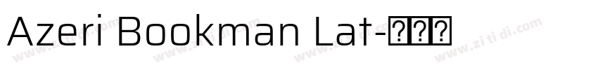 Azeri Bookman Lat字体转换
